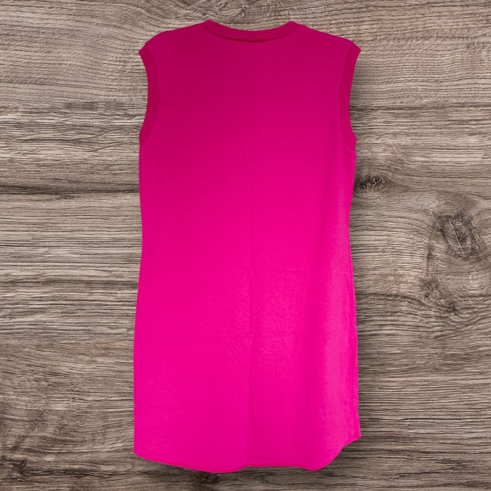0710 Frank & Eileen Mini Cory Dress Guava Pink Heritage Jersey Cotton XS NWT - Picture 2 of 7